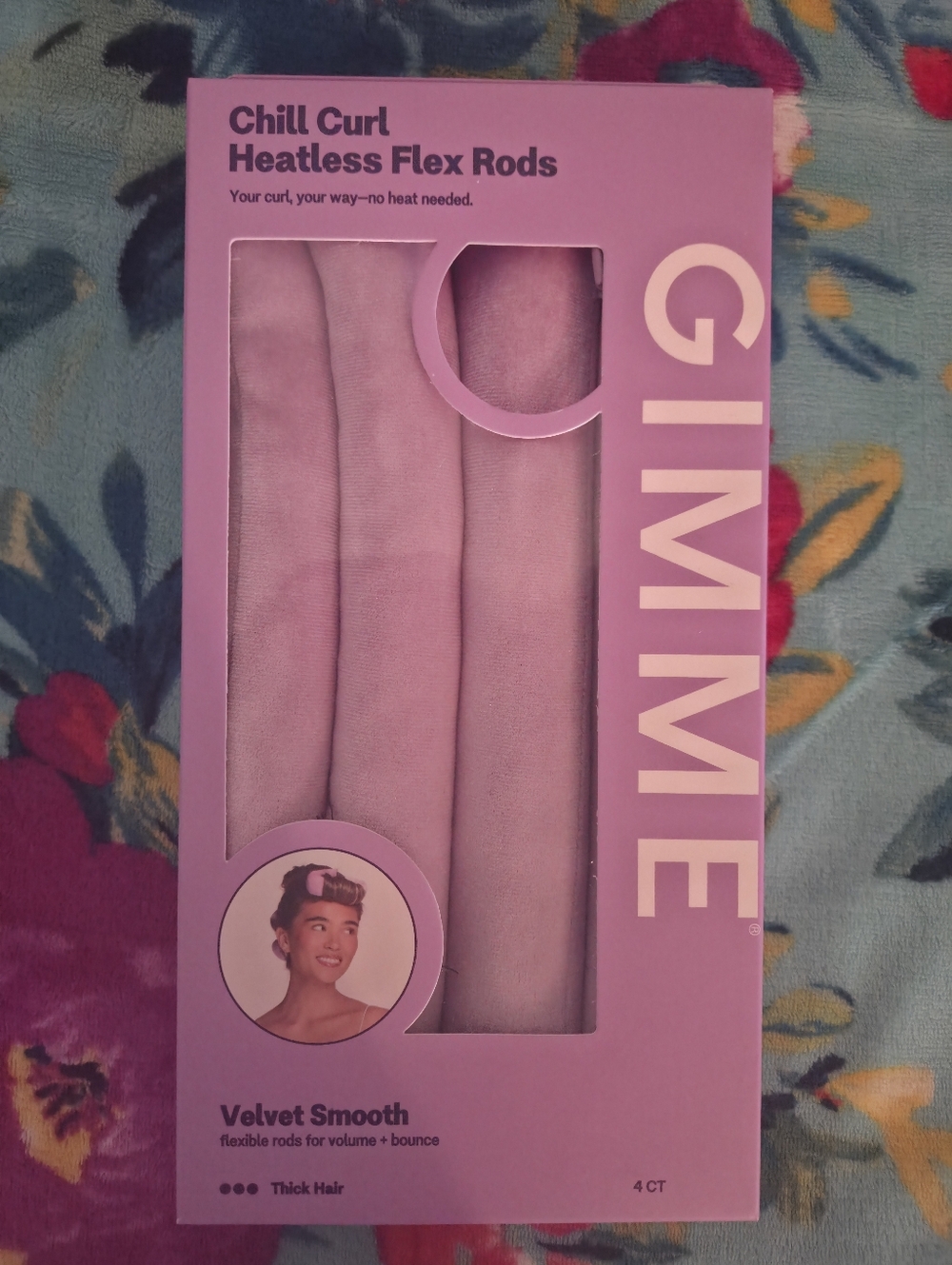 Gimme Beauty Chill Curl Heatless Styling Flex Rods for Thick Hair - 4 Count